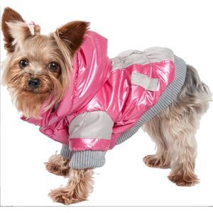 Pet Life Sporty Vintage Aspen Dog Ski Jacket, Pink, X-Small